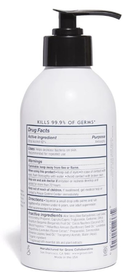 Gc Sanitizer Gel Back Panel (Gc Sanitizer Gel Back Panel)